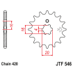 Pignon Moto Acier 12 Dents PAS 420 JT Sprockets - JTF546.12