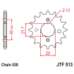 Pignon Moto Acier 13 Dents PAS 530 JT Sprockets - JTF513.13