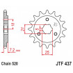 Pignon Moto Acier 16 Dents PAS 520 JT Sprockets - JTF437.16