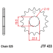 Pignon Moto Acier 15 Dents PAS 525 JT Sprockets - JTF433.15