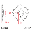 Pignon Moto Acier 15 Dents PAS 520  JT Sprockets - JTF431.15