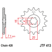 Pignon Moto Acier 15 Dents PAS 420 JT Sprockets - JTF413.15