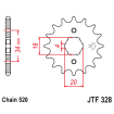 Pignon Moto Acier 14 Dents PAS 520 JT Sprockets - JTF328.14