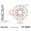 Pignon Moto Acier 14 Dents PAS 520 JT Sprockets - JTF284.14SC