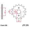 Pignon Moto Acier 18 Dents PAS 530 JT Sprockets - JTF278.18