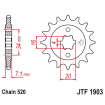 Pignon Moto Acier 14 Dents PAS 520 JT Sprockets - JTF1903.14