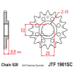 Pignon Moto Acier 16 Dents PAS 520 JT Sprockets - JTF1901.16SC