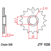 Pignon Moto Acier 15 Dents PAS 520 JT Sprockets - JTF1539.15