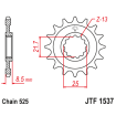 Pignon Moto Acier 17 Dents PAS 525 JT Sprockets - JTF1537.17