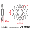 Pignon Moto Acier 14 Dents PAS 520 JT Sprockets - JTF1446.14SC