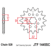 Pignon Moto Acier 13 Dents PAS 520  JT Sprockets - JTF1445.13SC