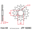 Pignon Moto Acier 14 Dents PAS 520 JT Sprockets - JTF1323.14SC