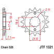 Pignon Moto Acier 12 Dents PAS 520  JT Sprockets - JTF1321.12