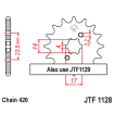 Pignon Moto Acier 11 Dents PAS 420 JT Sprockets - JTF1128.11