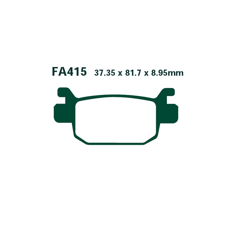 Plaquettes de frein EBC Carbone Scooter - SFAC415