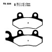 Plaquettes de frein EBC Carbone Scooter - SFAC228