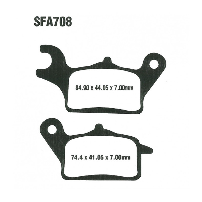 Plaquettes de frein EBC Organiques Scooter - SFA708