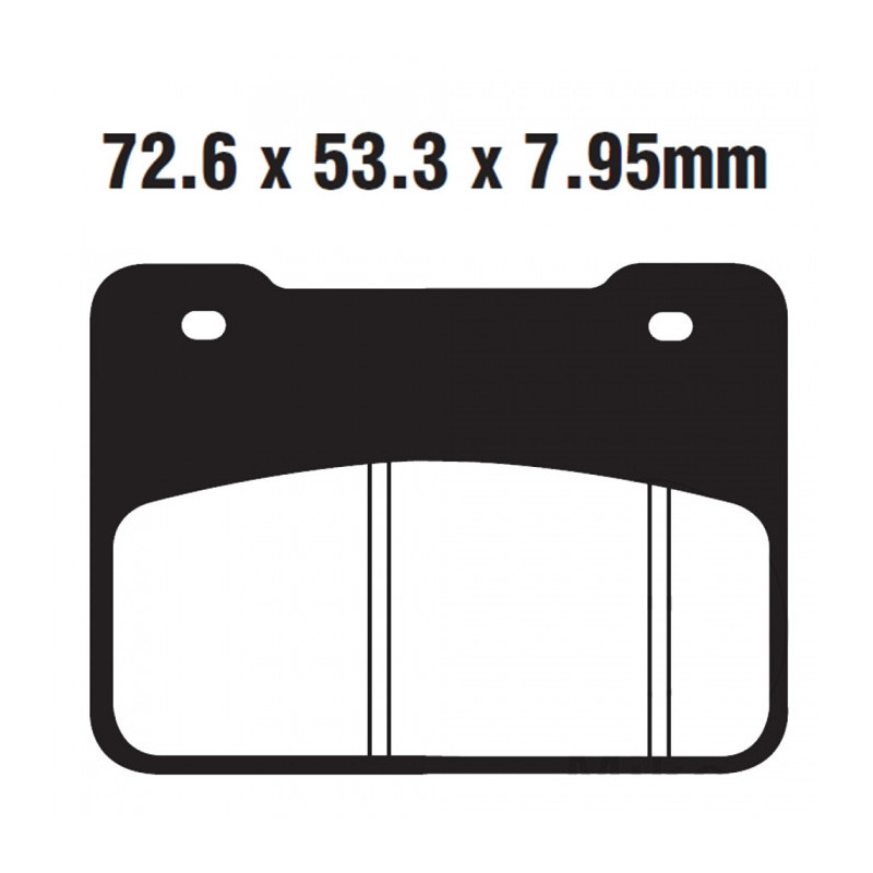 Plaquettes de frein EBC Scooter Métal Fritté Double H - SFA627HH