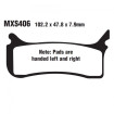 Plaquettes de frein TRW Racing Offroad Métal Fritté - MXS406