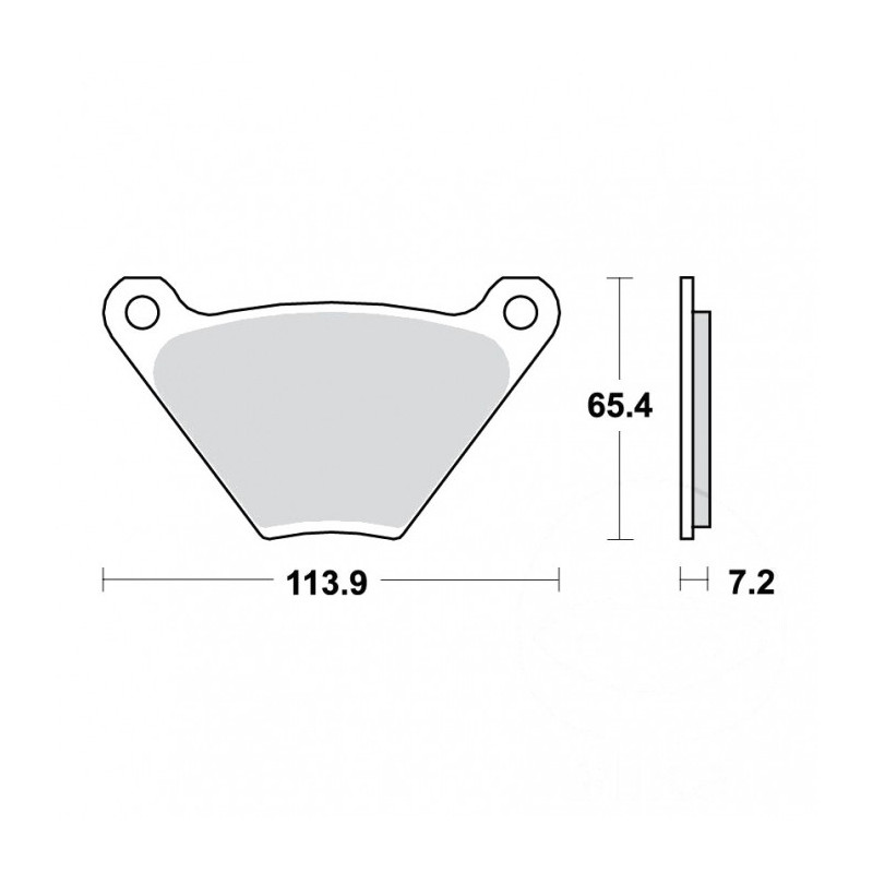 Plaquettes de frein TRW Organiques Standard - MCB97