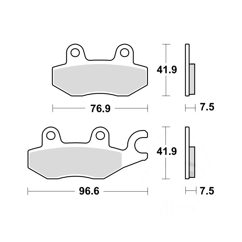 Plaquettes de frein TRW Hautes Performances Piste - MCB900TRQ