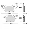 Plaquettes de frein TRW Organiques Standard - MCB892