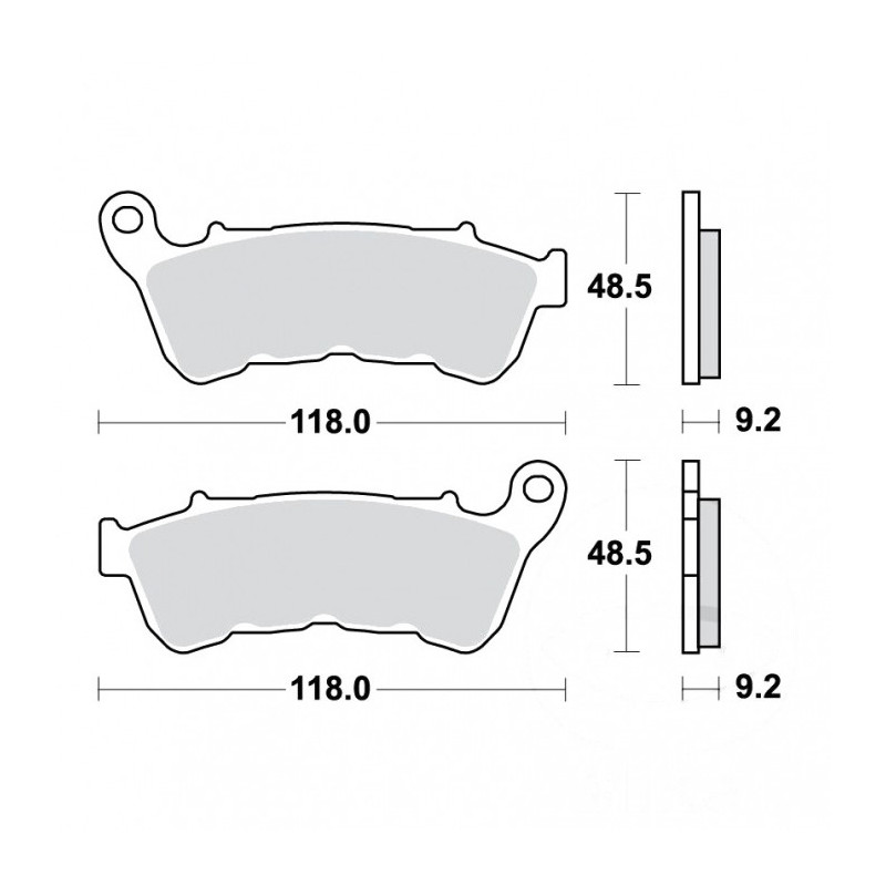 Plaquettes de frein TRW Métal Fritté Street SV - MCB885SV