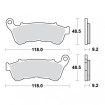 Plaquettes de frein TRW Métal Fritté Street SV - MCB885SV