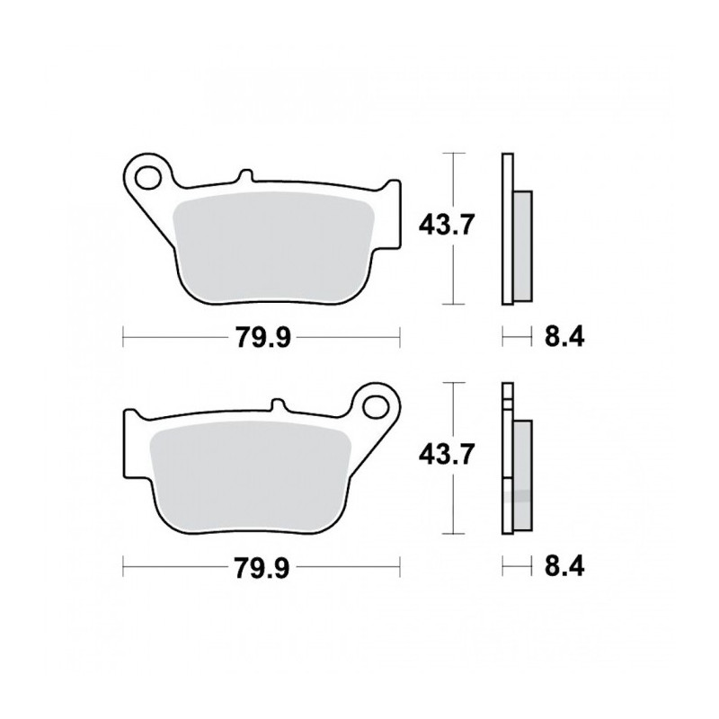 Plaquettes de frein TRW Organiques Scooter STD - MCB880EC