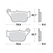 Plaquettes de frein TRW Organiques Scooter STD - MCB880EC