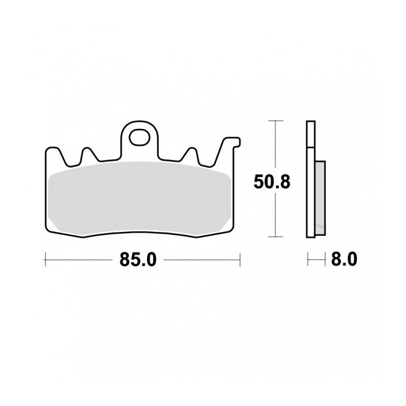 Plaquettes de frein TRW Métal Fritté Street SV - MCB856SV