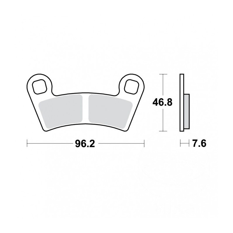 Plaquettes de frein TRW Métal Fritté Offroad - MCB854SI