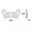 Plaquettes de frein TRW Métal Fritté Offroad - MCB854SI