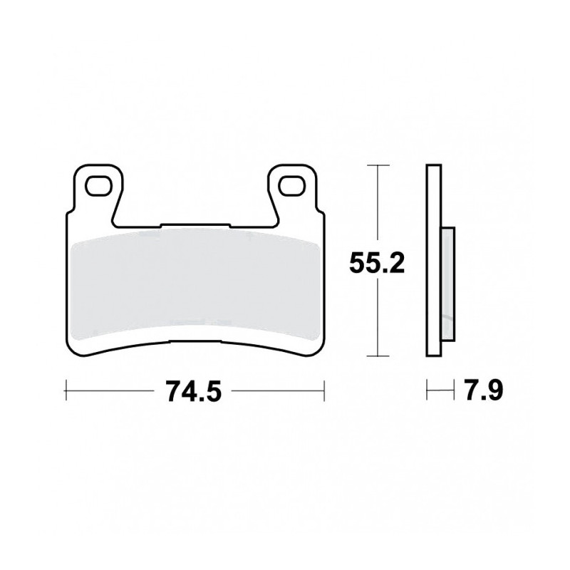 Plaquettes de frein TRW Métal Fritté Street SV - MCB850SV