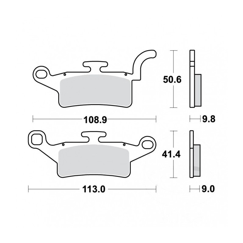 Plaquettes de frein TRW Organiques Standard - MCB835