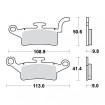 Plaquettes de frein TRW Organiques Standard - MCB835