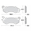 Plaquettes de frein TRW Métal Fritté Scooter - MCB833SRM