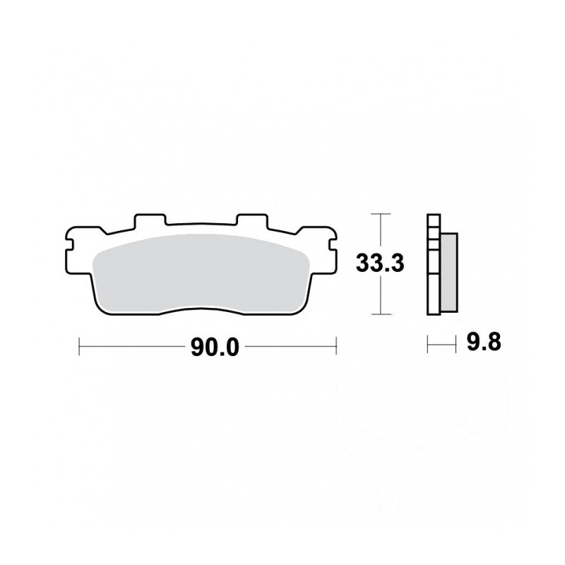 Plaquettes de frein TRW Organiques Scooter Léger - MCB830LC