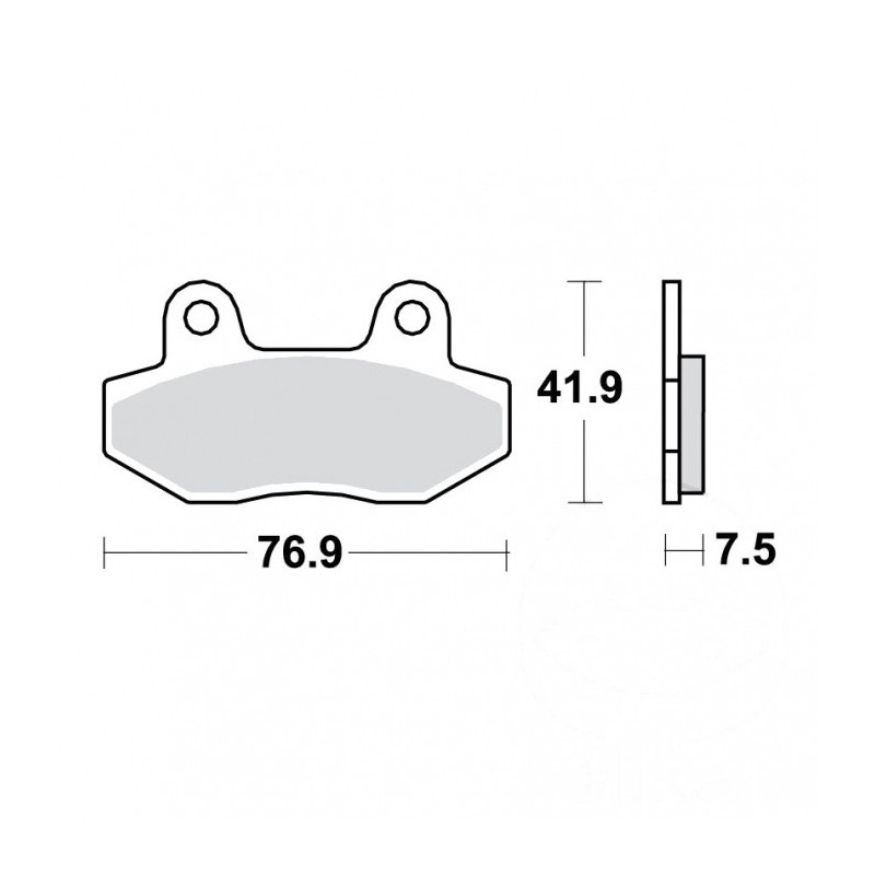 Plaquettes de frein TRW Organiques Standard - MCB822