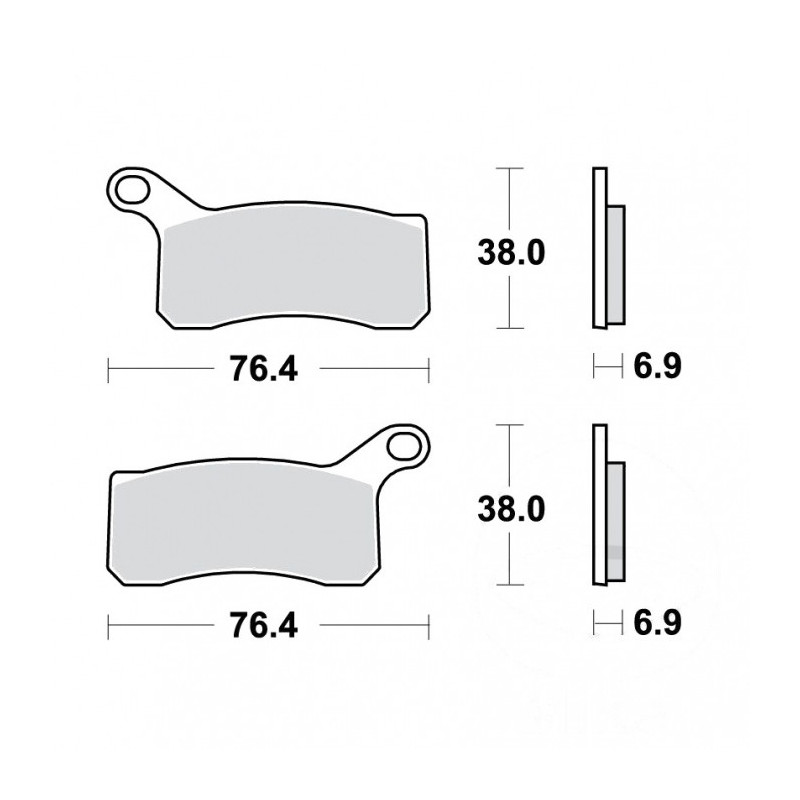 Plaquettes de frein TRW Métal Fritté Offroad - MCB824SI