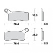 Plaquettes de frein TRW Métal Fritté Offroad - MCB824SI