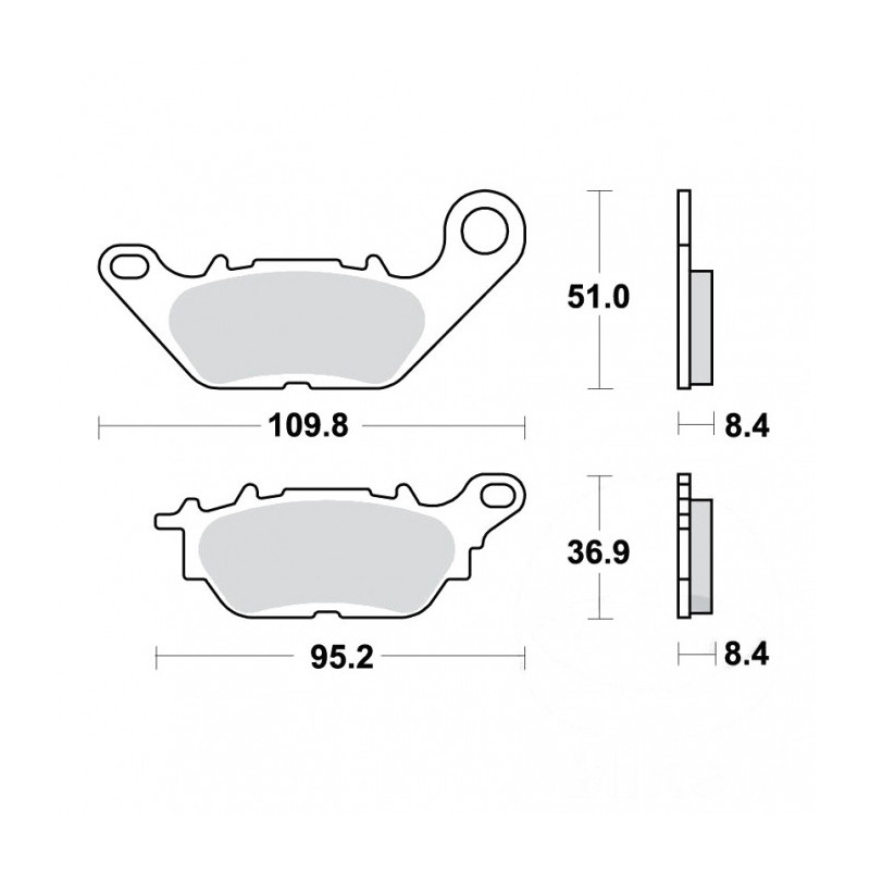 Plaquettes de frein TRW Organiques Standard - MCB812