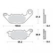 Plaquettes de frein TRW Organiques Standard - MCB812