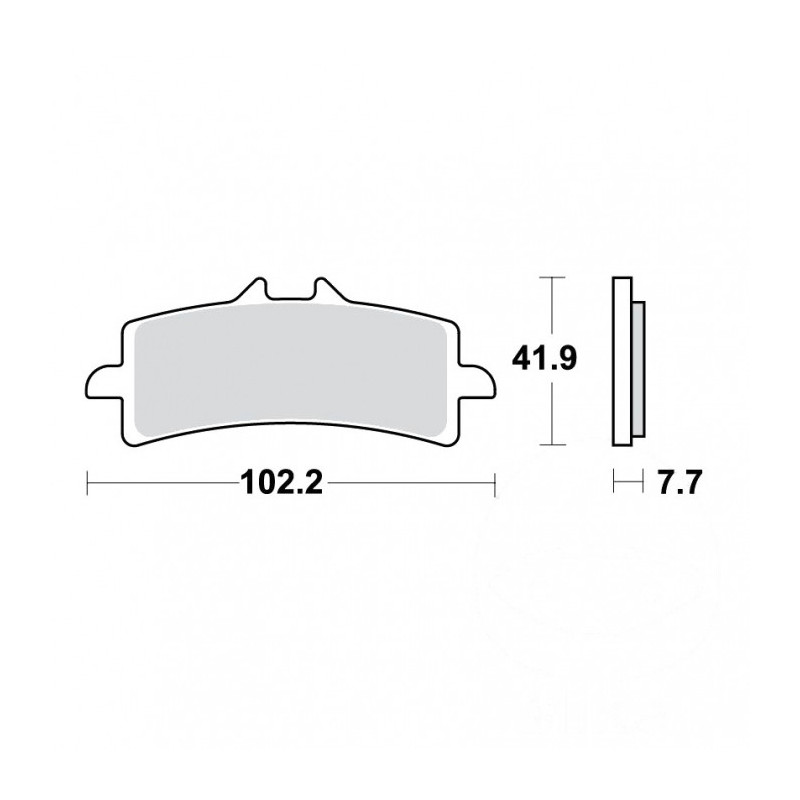 Plaquettes de frein TRW Métal Fritté Route/Piste - MCB792SRT