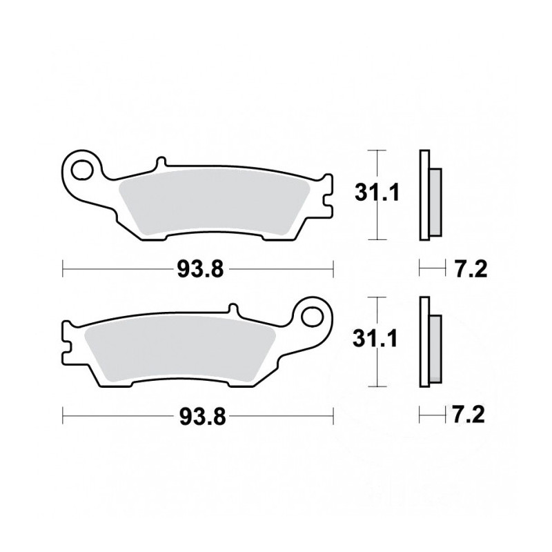 Plaquettes de frein TRW Organiques Scooter STD - MCB791EC