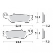 Plaquettes de frein TRW Organiques Scooter STD - MCB791EC