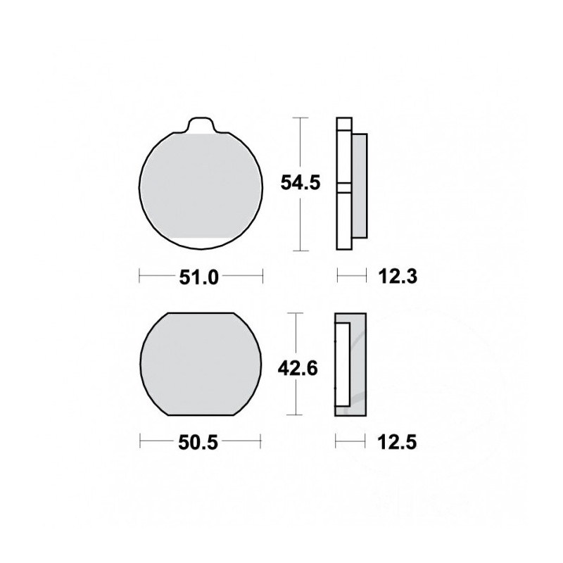 Plaquettes de frein TRW Organiques Standard - MCB79