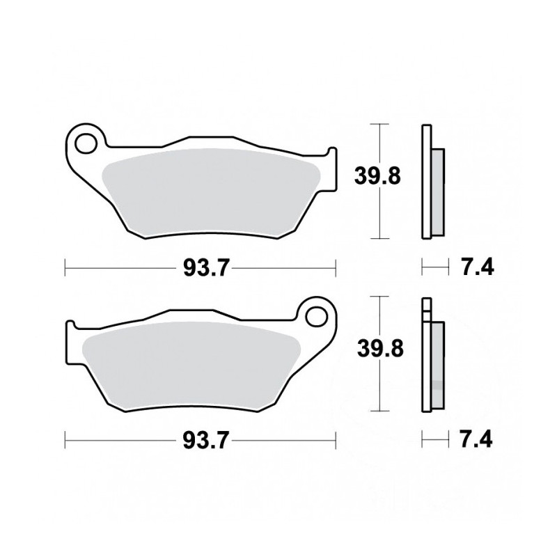 Plaquettes de frein TRW Organiques Standard - MCB786