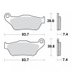 Plaquettes de frein TRW Organiques Standard - MCB786