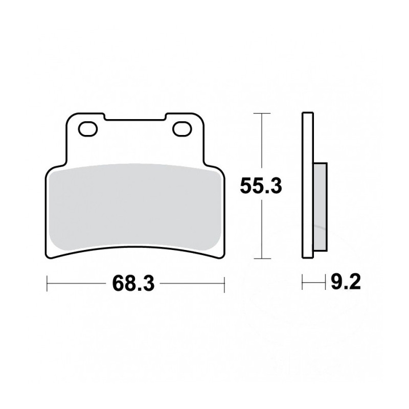 Plaquettes de frein TRW Métal Fritté Street SV - MCB785SV